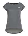 The North Face Woman T-shirt Grey Size L Polyester In Gray