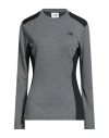 The North Face Woman T-shirt Grey Size L Polyester, Polypropylene, Polyamide In Gray
