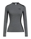 The North Face Woman T-shirt Grey Size L Polyester, Polypropylene, Polyamide In Gray