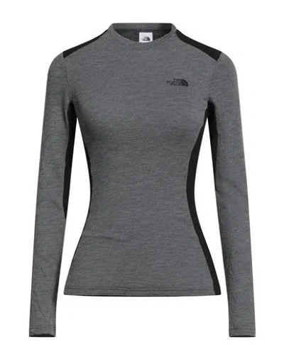 The North Face Woman T-shirt Grey Size L Polyester, Polypropylene, Polyamide In Gray