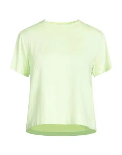 The North Face Woman T-shirt Light Green Size L Polyester, Elastane