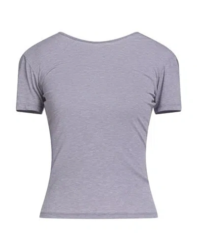The North Face Woman T-shirt Lilac Size L Polyester, Lyocell, Elastane In Purple