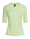 The North Face Woman T-shirt Lime Green Size L Polyester In Green