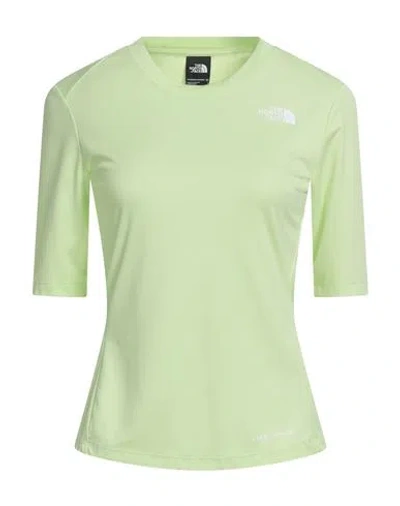 The North Face Woman T-shirt Lime Green Size L Polyester