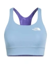 The North Face Woman Top Light Blue Size M Polyester, Elastane In Blue