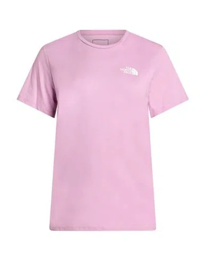 The North Face Woman T-shirt Antique Rose Size Xs Cotton, Polyester In Brown