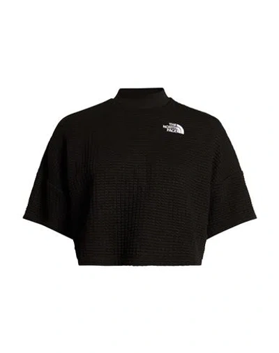 The North Face Woman T-shirt Black Size Xs Polyester, Cotton, Elastane