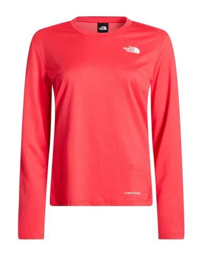 The North Face Woman T-shirt Fuchsia Size Xl Polyester In Pink