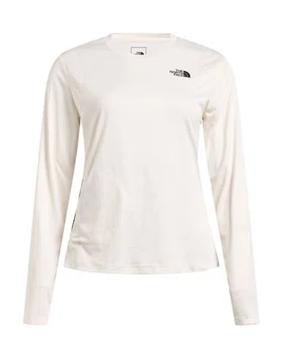 The North Face Woman T-shirt Ivory Size Xl Polyester In White