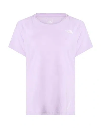 The North Face Woman T-shirt Lilac Size Xl Polyester, Elastane In White