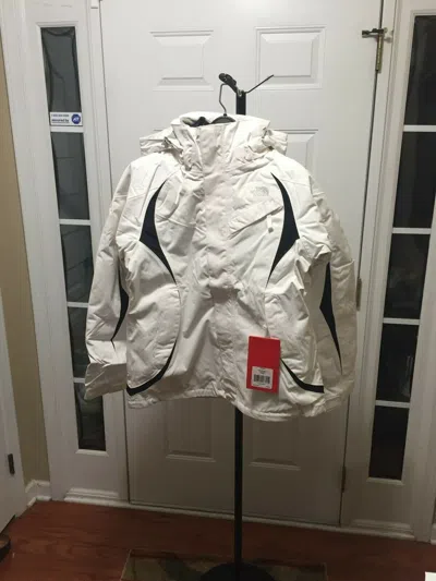 Pre-owned The North Face Womans Kira Triclimate Jacket Snow White Size Lg