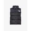 The North Face Womens 1996 Nuptse Brand-embroidered Regular-fit Shell-down Vest In Black
