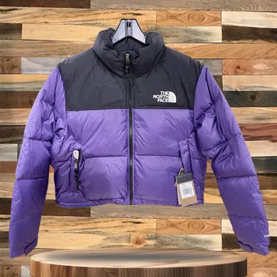 Pre-owned The North Face Women's 1996 Nuptse Corp Down Jacket Short Version 700 0a3xe2n5n In Purple