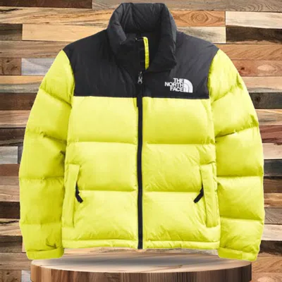 Pre-owned The North Face Women's 1996 Nuptse Down Jacket-fluorescent Yellow-nf0a3xe0je3