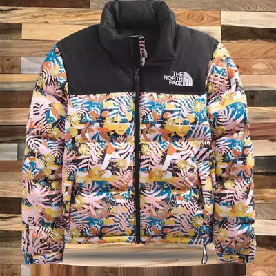Pre-owned The North Face Women's 1996 Retro Nuptse 700 Down Jacket-nf0a5ixk60p In Pink Leaf Flower Camouflage