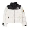 The North Face 1996 Retro Nuptse Jacket In Bianco/nero