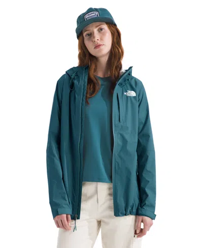 The North Face Women's Alta Vista Hooded Rain Jacket In Black