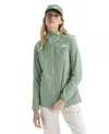 The North Face Women's Alta Vista Hooded Rain Jacket In Green