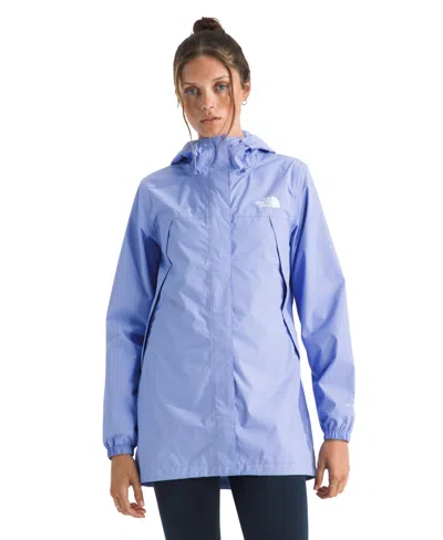 The North Face Antora Rain Parka In Blue