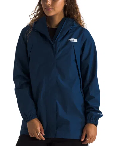 The North Face Women's Antora Rain Parka Coat In Estate Blue