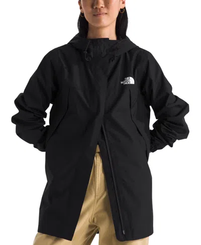 The North Face Women's Antora Rain Parka Coat In Tnf Black