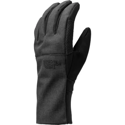 The North Face Women's Apex Etip Gloves In Dark Heather Grey In Black