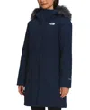 The North Face Women's Arctic Hooded Faux-fur-trim Parka In Blue