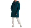 The North Face Women's Arctic Hooded Faux-fur-trim Parka In Midnight Petrol