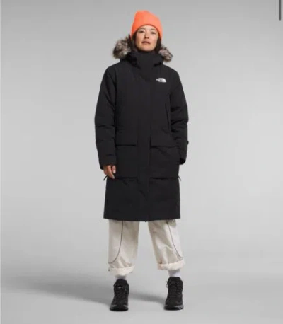 Pre-owned The North Face Women's Arctic Parka Premium Medium In Black