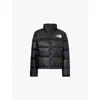 The North Face Womens Black 1996 Retro Brand-embroidery Regular-fit Shell-down Jacket In Black
