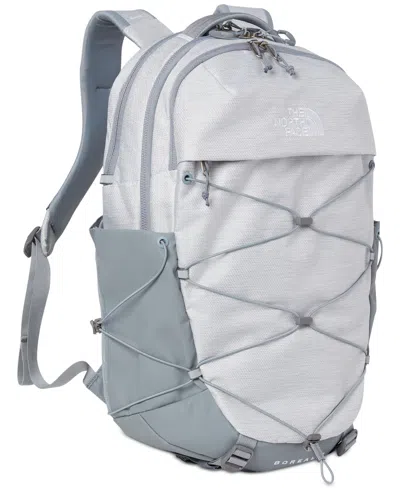 The North Face Women's Borealis Backpack In Tnf White Metallic Melange,mid Grey