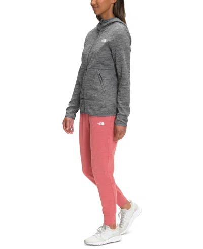The North Face Women's Canyonlands Full Zip Fleece Hoodie In Tnf Medium Grey Heather