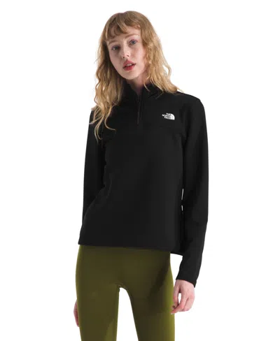 The North Face Women's Cedar Trail Grid Fleece Zip Jacket In Black