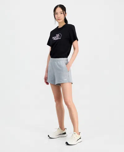 The North Face Women's Core Half Dome Cotton Shorts In Gray
