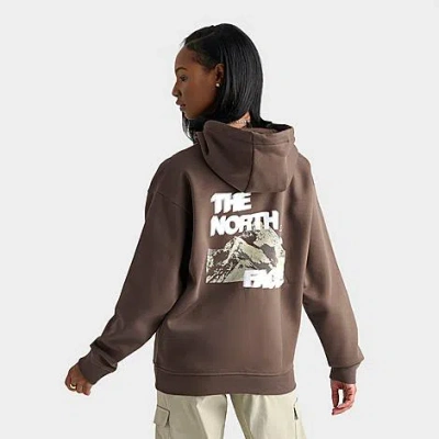 The North Face Women's Dark Matter Oversized Pullover Hoodie In Brown