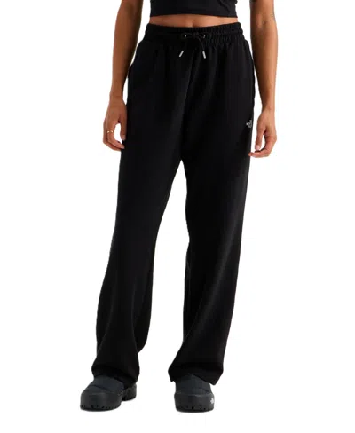 The North Face Women's Double Knit Wide-leg High-waisted Pants In Black