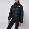 The North Face Retro Puffer High Collar Elastic Cuffs In Black