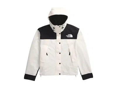 Pre-owned The North Face Women's Dryvent Mono Mountain Short Jacket In White Dune/tnf Black