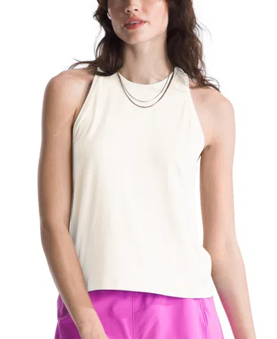 The North Face Women's Dune Sky Standard Tank Top In White Dune
