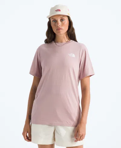 The North Face Evolution Box Nse Short Sleeve T-shirts In Pink