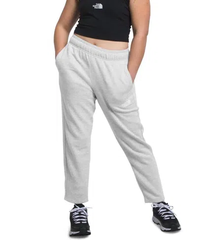The North Face Women's Evolution Cocoon Fit Fleece Sweatpants In Light Grey Heather In Gray