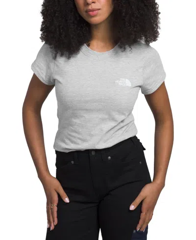 The North Face Women's Evolution Cutie Cotton T-shirt In Tnf Light Grey Heather