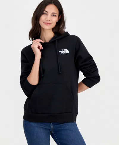 The North Face Women's Evolution Peaks Graphic Cotton Hooded Sweatshirt In Black