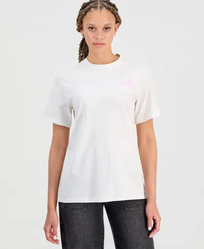 The North Face Women's Evolution Peaks Graphic Cotton T-shirt In White