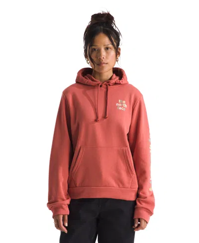 The North Face Women's Evolution Proud Logo Detail Hoodie In Pink