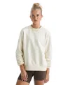 The North Face Evolution Simple Dome Oversized Crewneck Sweatshirt In White Dune In White