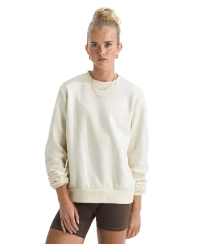 The North Face Women's Evolution Simple Dome Crew Neck Sweatshirt In White