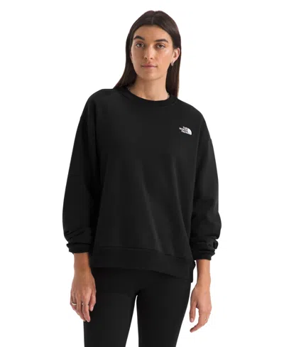 The North Face Women's Evolution Simple Dome Oversized Crewneck Sweatshirt In Black