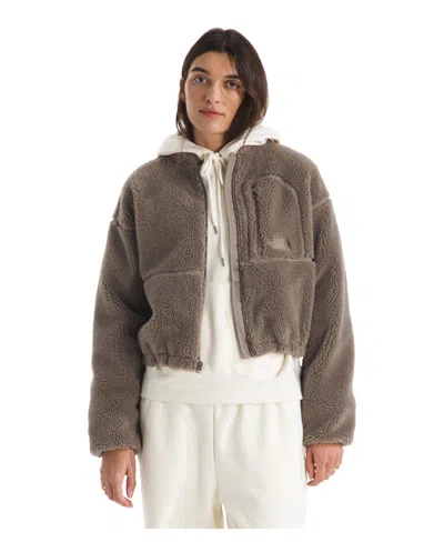 The North Face Women's Extreme Pile Fleece Jacket In Brown