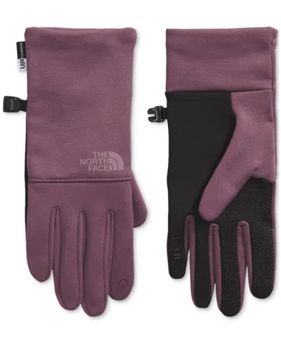 The North Face Women's Fleece Etip Gloves In Midnight Mauve